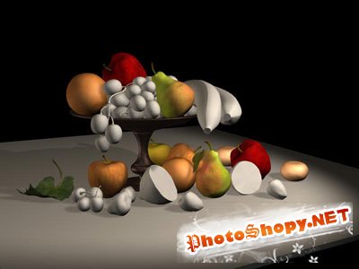 Создание вазы с фруктами в 3D MAX