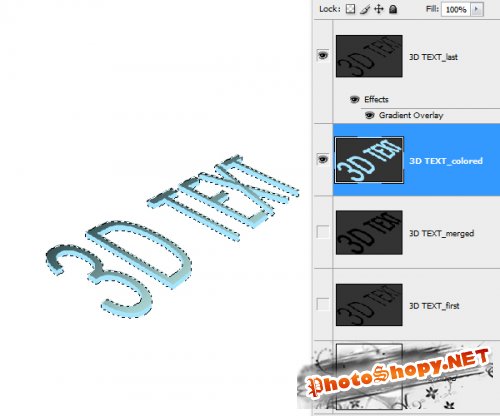 Как создать Высокое качество металла 3D текст в Photoshop
