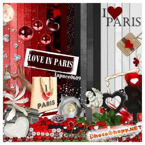 Скрап-набор – Love in Paris
