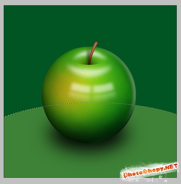 Как создать зеленое яблока