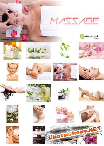 Hand massage - Stock Photos