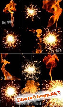 Пламенные Текстуры - Бенгальские Огни