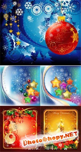 Рождественские открытки | Christmas Cards (10 EPS)