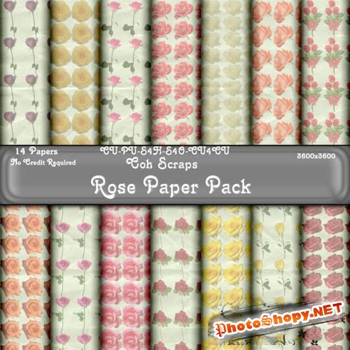 Текстуры - Roses Paper Pack