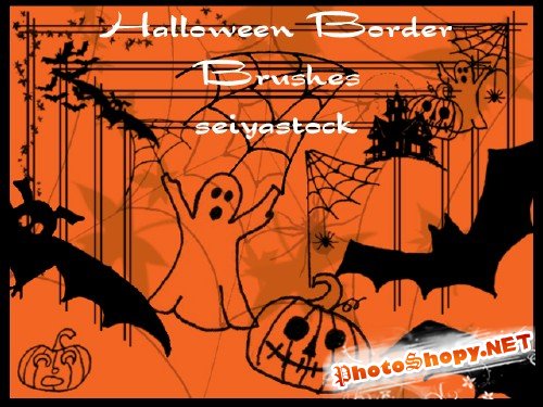 Halloween Photoshop Brushes Collection