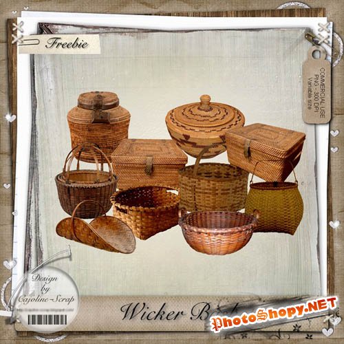 Scrap-kit - Wicker Baskets