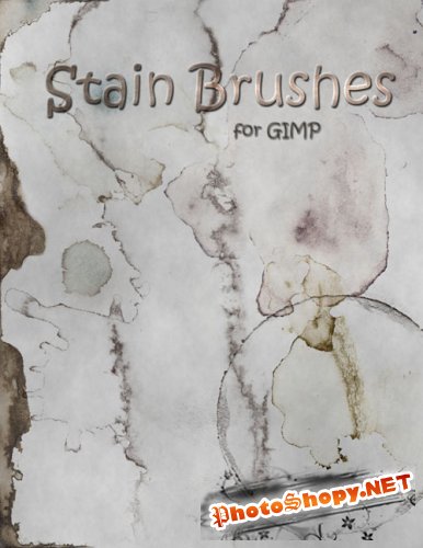 Stain Brushes for GIMP