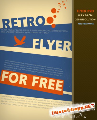 Retro Flyer PSD