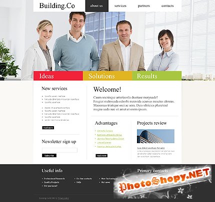 Building Co Website Free Template
