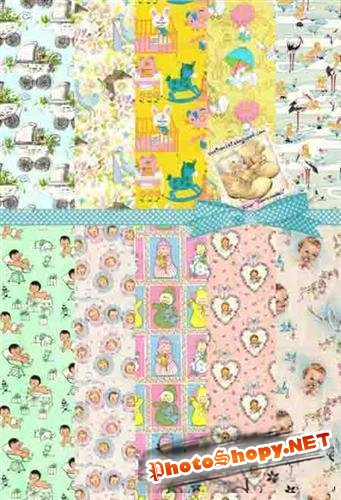 Children's wrapping paper - Backgrounds
