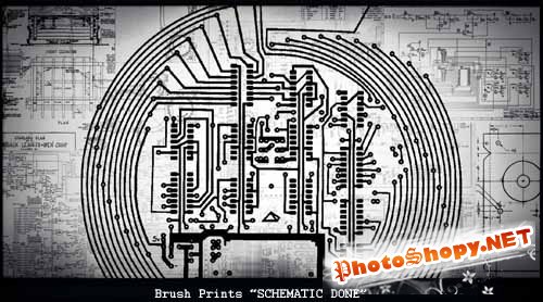 Кисти высокого резрешения "Схемы" (Blueprint and Schematic)