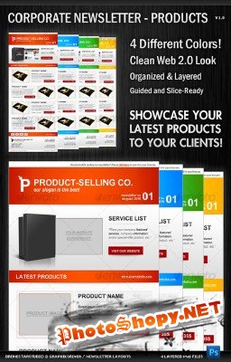 Corporate Newsletter Layout – GraphicRiver Print Templates