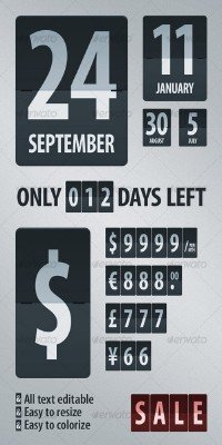 Flipping Digits – GraphicRiver