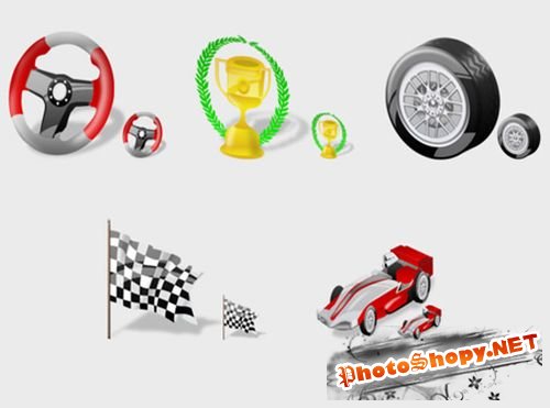 Иконки Formula 1 (разные размеры)