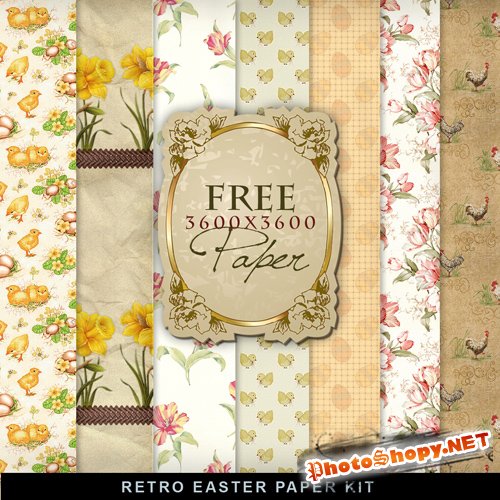 Textures - Retro Easter Papers
