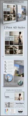 Company modern design print templates