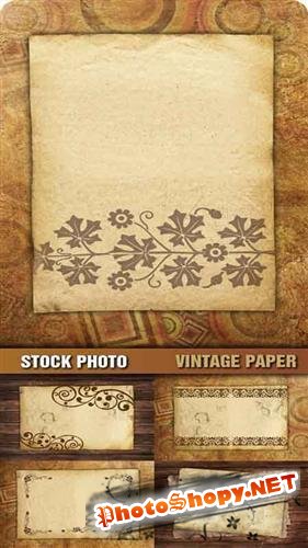 Stock Photo - Старая бумага с орнаментом
