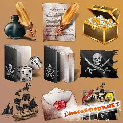 Коллекция пирацких иконок