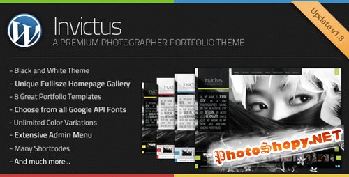 Themeforest - Invictus - A Premium Photographer Portfolio Theme