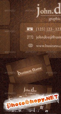 Wood Business Card GraphicRiver