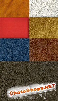 A set of leather textures