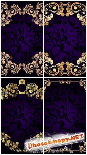 Vintage Violet Pattern Backgrounds