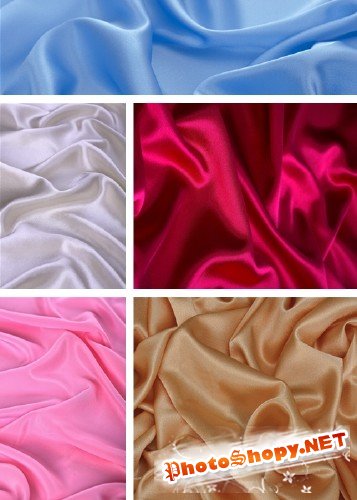 Текстильные  фоны четырех цветов