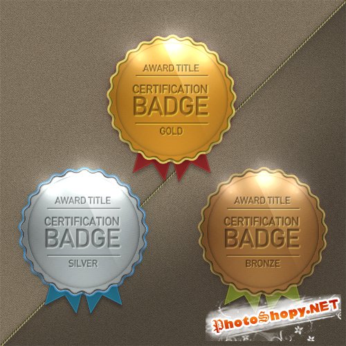 Award Badge PSD