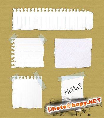 Ripped Paper Notes