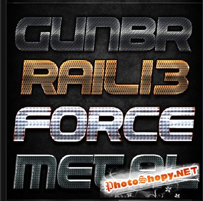 Metall Text Effects PSD