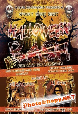 Halloween Bash Party Flyer - GraphicRiver