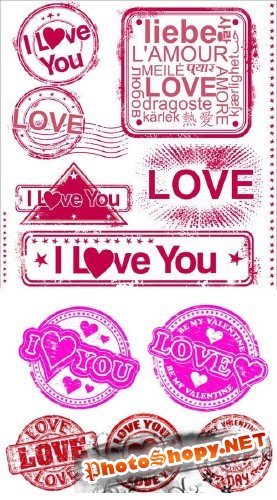 Love Rubber Stamp