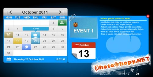 ActiveDen - XML Calendar Events with Tool Tips & Custom Icons (Incl FLA) - Rip