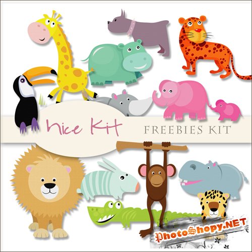 Scrap-kit - Nice Animals Illustrations
