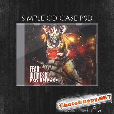 Simple Cd case psd