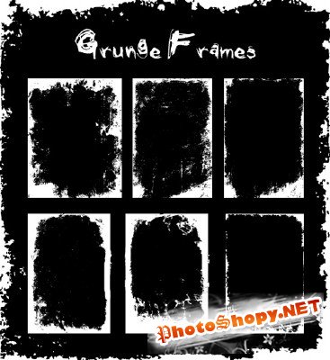 Grunge frames brushes