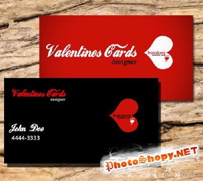 Valentine Business Cards