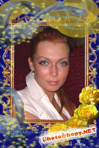 Рамка Золотая вуаль