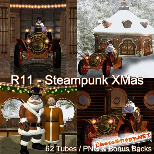 Scrap-kit - Steampunk X-Mas by Romi