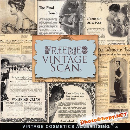 Scrap-kit - Vintage Cosmetics Advertizing