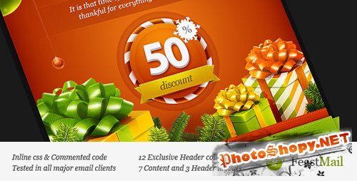 ThemeForest - FeastMail 2 - Christmas Email Template - Rip