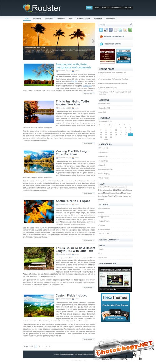 NewWPThemes - Rodster v1.0 - RiP