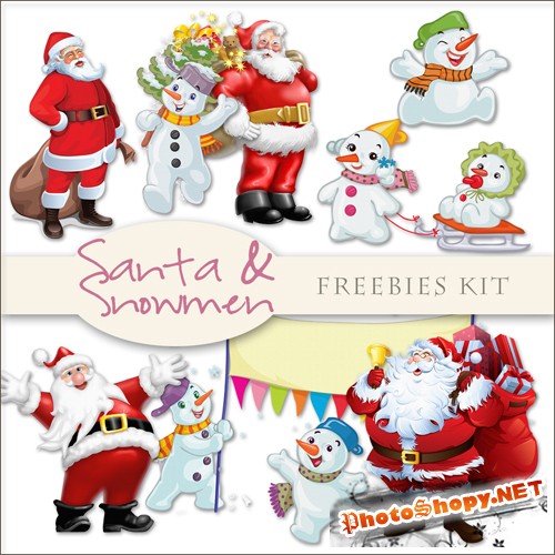 Scrap-kit - Santa & Snowman