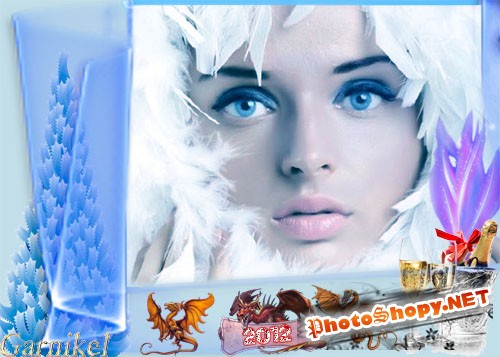 Рамка для photoshop - Зимняя красота