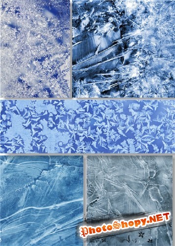Растровый клипарт - Ледовые текстуры