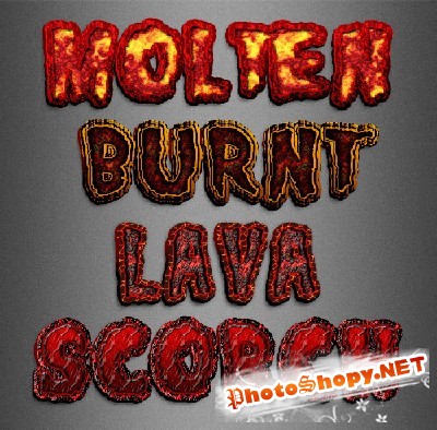 Styles - Lava Text Effects