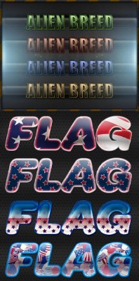 AMERICAN FLAG TEXT STYLES FOR PHOTOSHOP