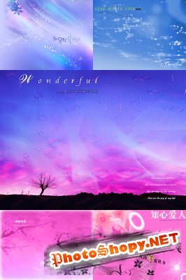 PSD for Photoshop - Color backgrounds