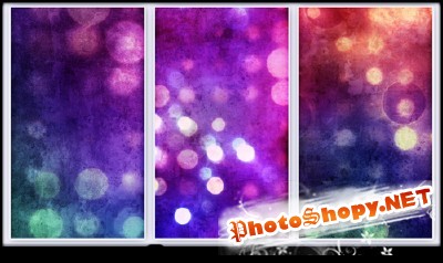 Grungy Abstract Bokeh Textures for Photoshop