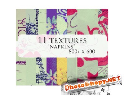 11 "Napkins" Textures for Photoshop